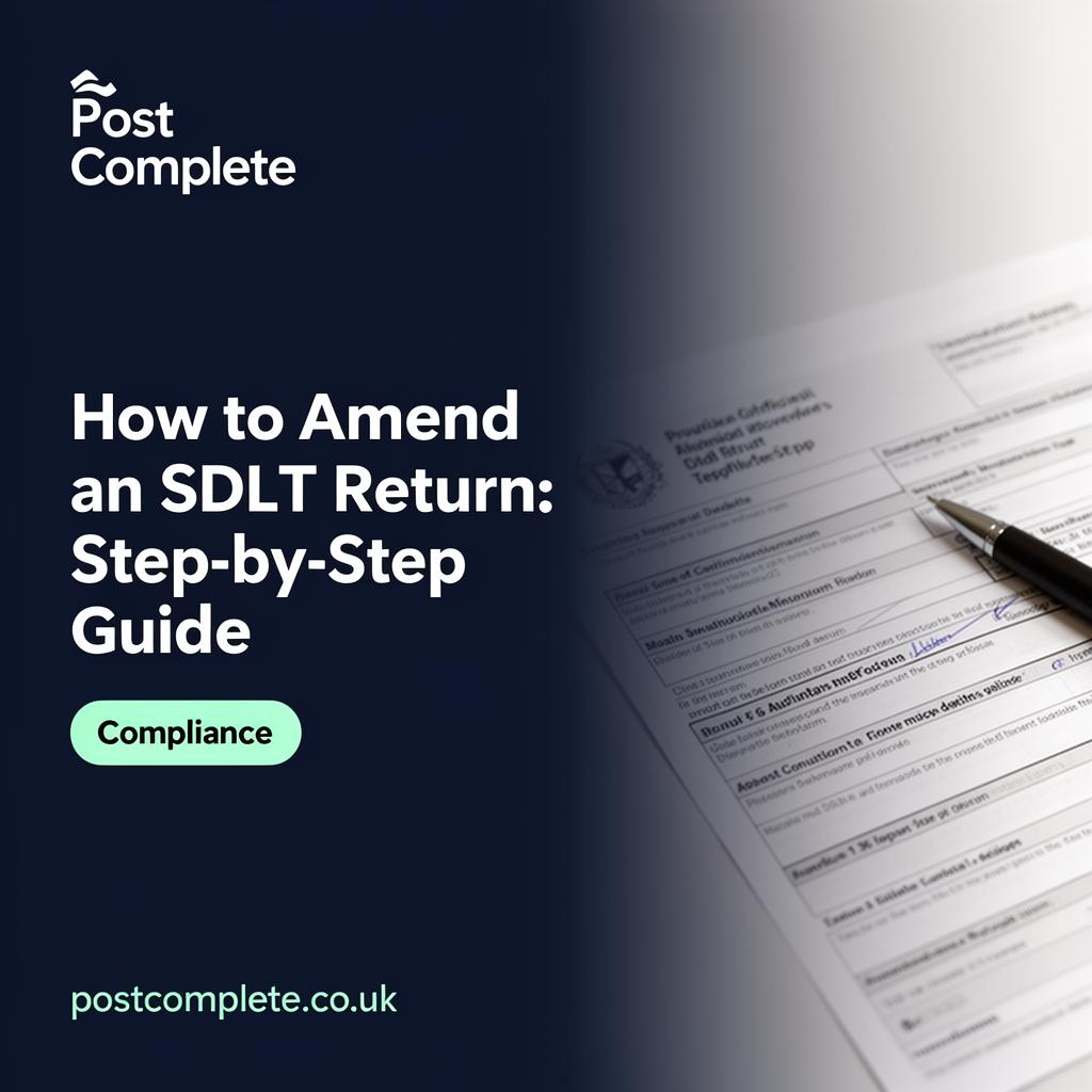 Hsdlt How to Amend an SDLT Return: A Step-by-Step Guide | Post Complete